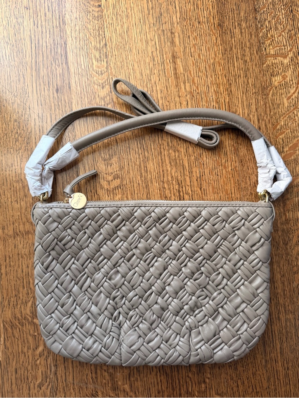 Clare V Dove Grey Puffy Petit Moyen